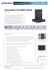 BlueWalker PowerWalker VFI 1500RT LCD/UK 10120137 Листовка