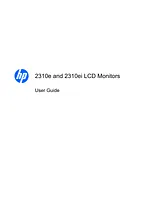 HP (Hewlett-Packard) 2310e ユーザーズマニュアル