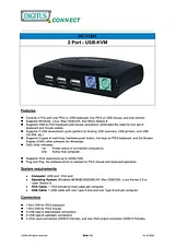 Digitus KVM Switch 1User  - 2PCs DC-11201 Leaflet