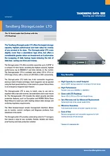 Tandberg Data StorageLoader LTO-3 HH CRU 870822 Техническая Спецификация