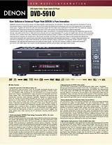 Denon dvd-5910 Guia De Especificação