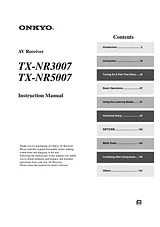 ONKYO TX-NR3007 Справочник Пользователя