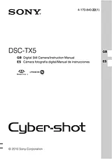 Sony DSC-TX5 User Manual