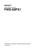 Sony fwd-50px1 マニュアル