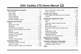Cadillac cts User Manual
