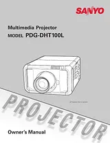 Sanyo PDG-DHT100L Manual Do Utilizador