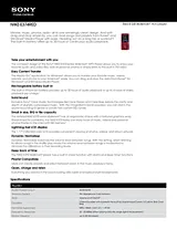 Sony NWZ-E374RED Manuel D’Utilisation