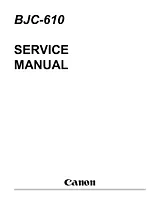 Canon bjc-610 Manual Do Serviço