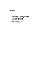 Sony PCG-GRX700 ユーザーズマニュアル