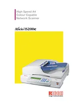 Ricoh Scanner Aficio™ IS200e 217000200 Manual De Usuario