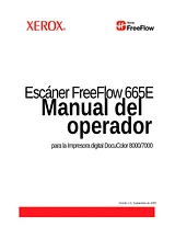 Xerox FreeFlow Scanner 665e Guía Del Usuario