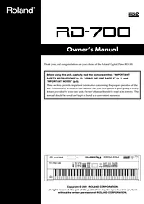 Roland RD-700 사용자 매뉴얼