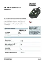 Phoenix Contact Sensor/actuator box SACB-4/ 8-L-10,0PUR SCO P 1452615 1452615 Hoja De Datos