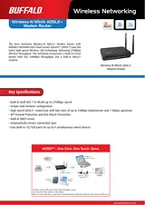 Buffalo Wireless-N Nfiniti Broadband ADSL2+ Modem Router WBMR-G300N-EU 전단