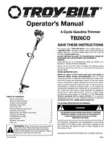 Troy-Bilt TB26CO Manual De Usuario
