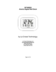 La Crosse WT-8005U User Manual