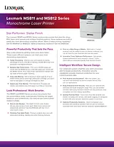 Lexmark MS811dn Reference Guide