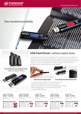 Transcend USB-Stick JetFlash 590 / 64GB/ wei TS64GJF590W 전단