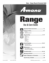 Amana AGR5835QDW 用户手册