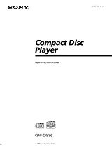 Sony CDP-CX260 User Manual