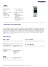 Olympus DM-3 PCDM3 Manual Do Utilizador