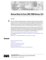 Cisco Cisco ONS 15600 Multiservice Switching Platform (MSSP) Release Notes