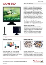 Viewsonic VA705-LED 产品宣传页