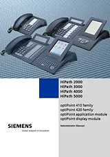 Siemens OPENSTAGE 20 2000 Manuel D’Utilisation