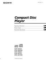 Sony CDP-XB720 ユーザーズマニュアル