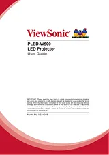 Viewsonic PLED-W500 Manuel D’Utilisation