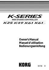 Korg K25 Справочник Пользователя