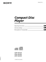 Sony CDP-XE220 ユーザーズマニュアル