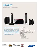 Samsung HT-X715T Home Theatre System HT-X715T Leaflet