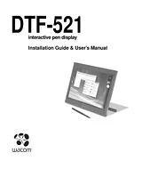 Wacom DTF-521 Manuel D’Utilisation