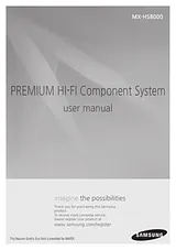 Samsung 2.300 W 2.2Ch Mini Audio System HS8000 User Manual