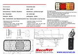 Secoruet SecoRüt LED Schlussleuchte für Anhänger und Zugfahrzeug Rechts · Blinklicht · Schlusslicht · Bre 95315 Merkblatt