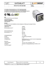 Lappkabel EPIC® KIT H-A 4 BS AGSV M20 75009621 Hoja De Datos