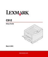 Lexmark c912 Instrução De Instalação