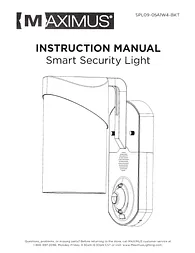 MAXIMUS by Jiawei Smart Security Light Owner's Manual