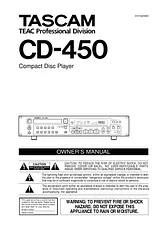 Tascam CD-450 사용자 설명서
