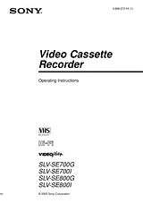 Sony SLV-SE800I Manual De Usuario