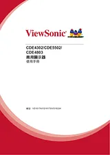 Viewsonic CDE5502 사용자 설명서
