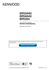 Kenwood DPX 504 U Справочник Пользователя