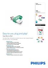 Philips USB Flash Drive FM08FD05B FM08FD05B/97 Leaflet