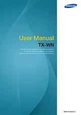 Samsung TX-WN Manuel D’Utilisation