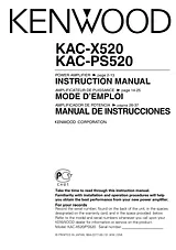 Kenwood KAC-X520 Справочник Пользователя