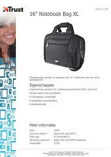 Trust 16" Notebook Bag XL 18472 产品宣传页