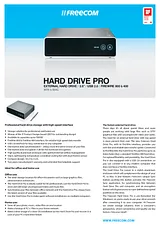 Freecom Hard Drive PRO 250GB USB 2.0 & FireWire 400/800 27753 Merkblatt