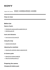 Sony DSC-HX90V Справочник Пользователя