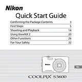 Nikon COOLPIX S3600 Anleitung Für Quick Setup